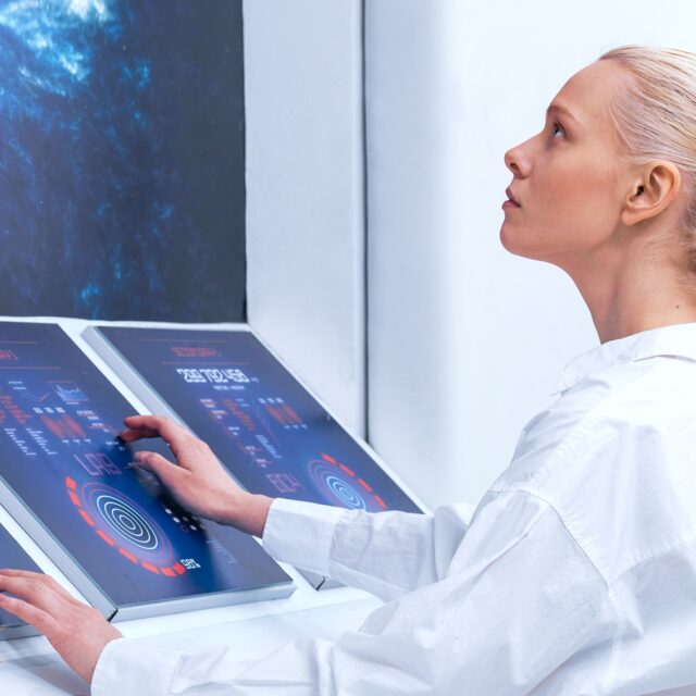 side-view-woman-working
